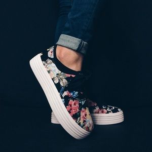 Rasolli platform floral sneakers